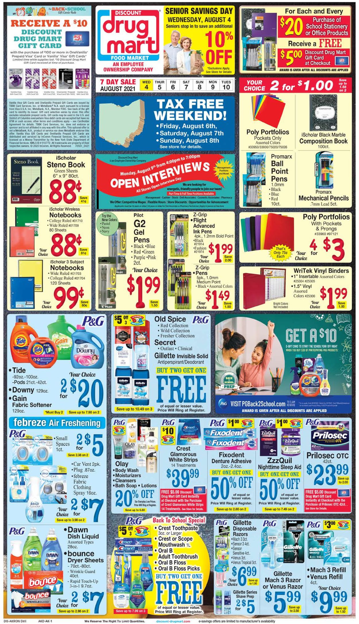 Discount Drug Mart Weekly Ad Circular - valid 08/04-08/10/2021