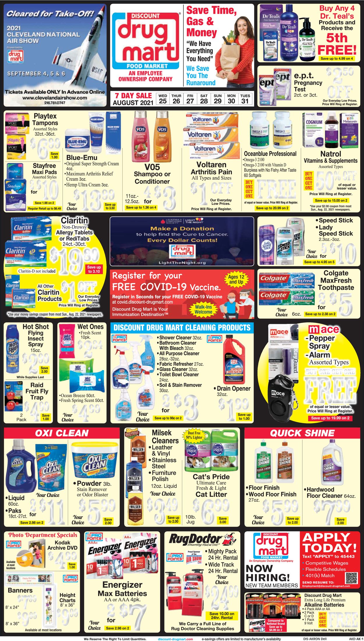 Discount Drug Mart Weekly Ad Circular - valid 08/25-08/31/2021