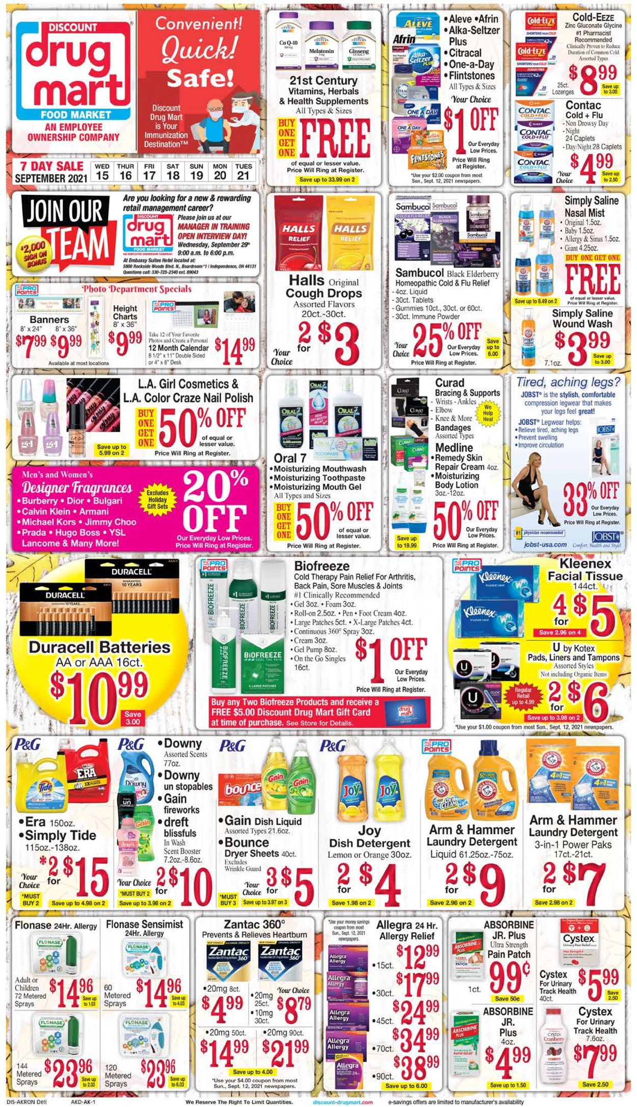 Discount Drug Mart Weekly Ad Circular - valid 09/15-09/21/2021