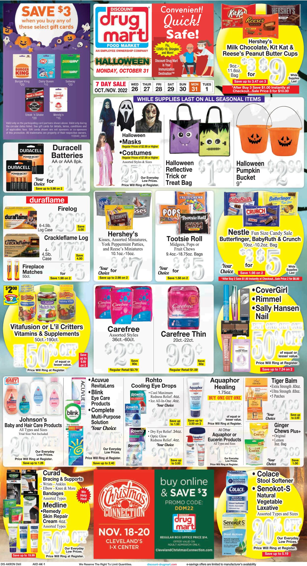 Discount Drug Mart Weekly Ad Circular - valid 10/26-11/01/2022