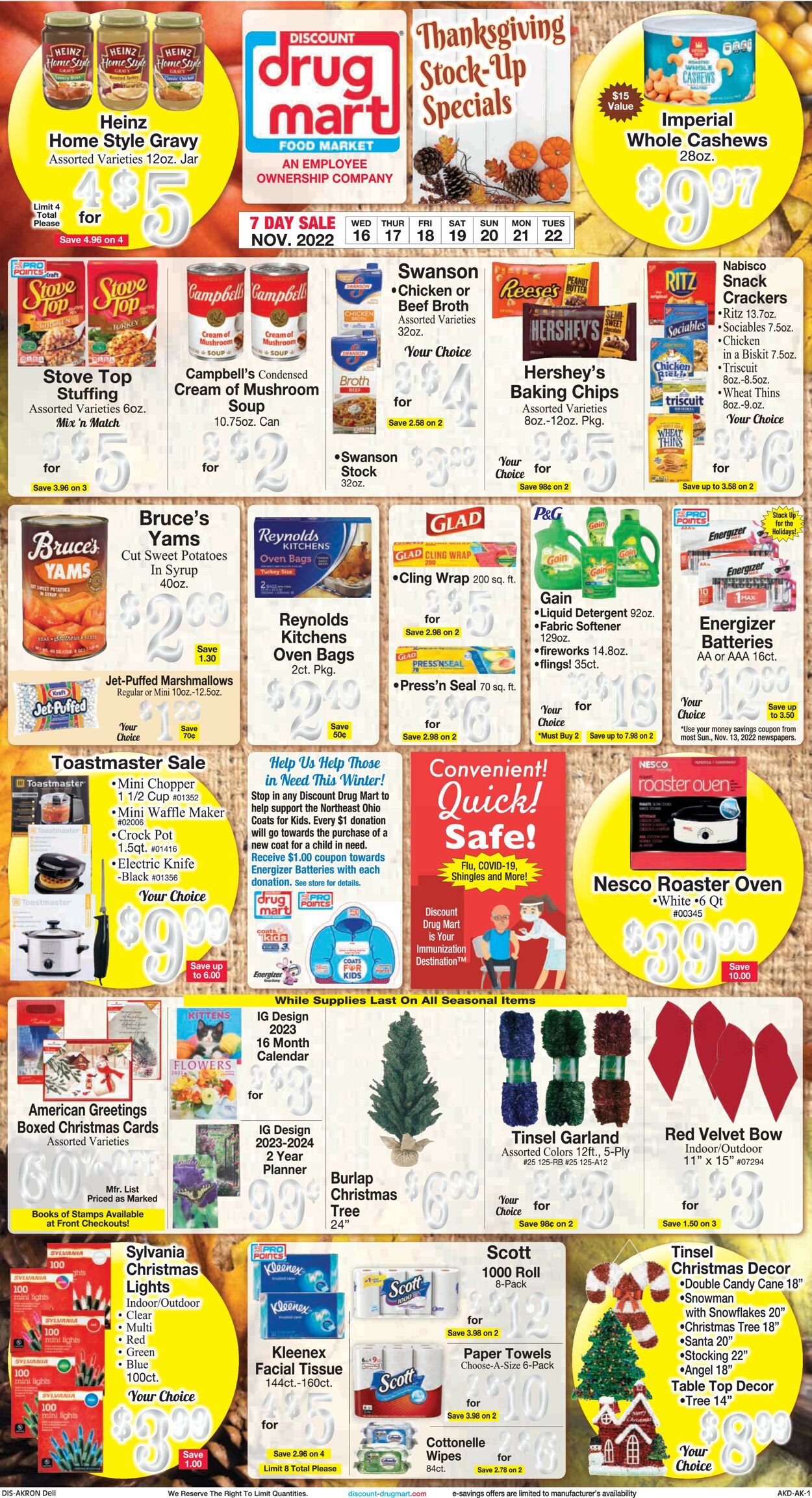 Discount Drug Mart Weekly Ad Circular - valid 11/16-11/22/2022