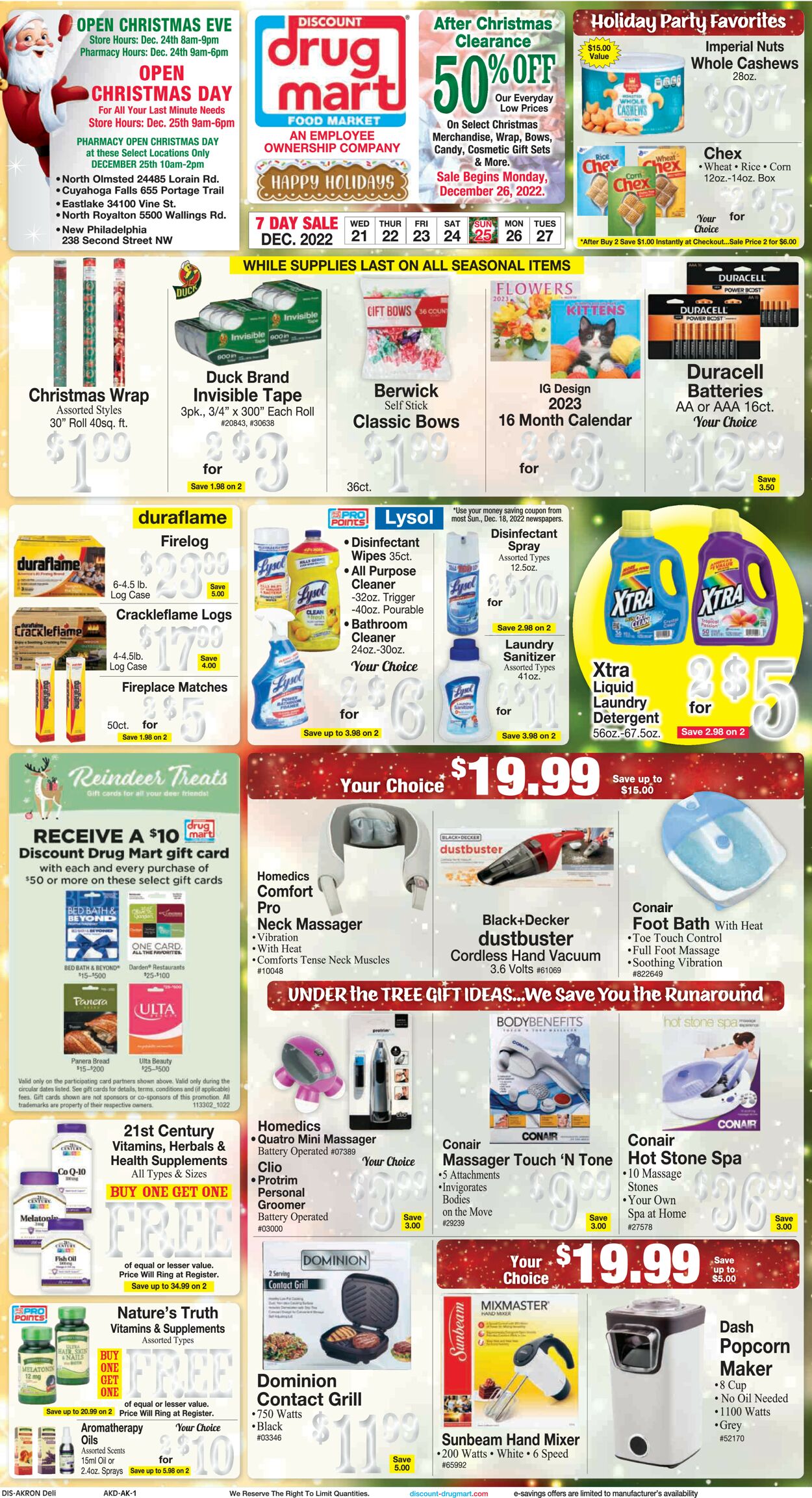Discount Drug Mart Weekly Ad Circular - valid 12/21-12/27/2022