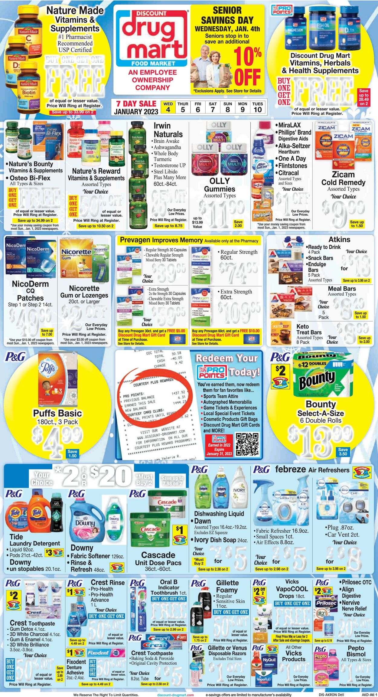 Discount Drug Mart Weekly Ad Circular - valid 01/04-01/10/2022