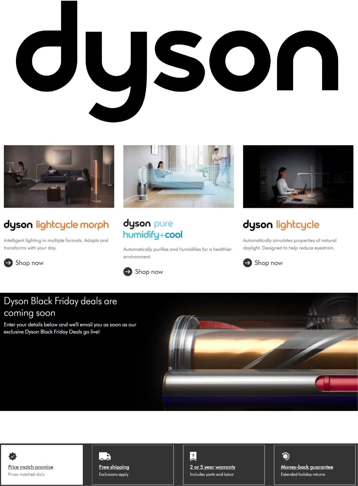 Dyson CYBER MONDAY 2021 Weekly Ad Circular - valid 11/16-11/30/2021