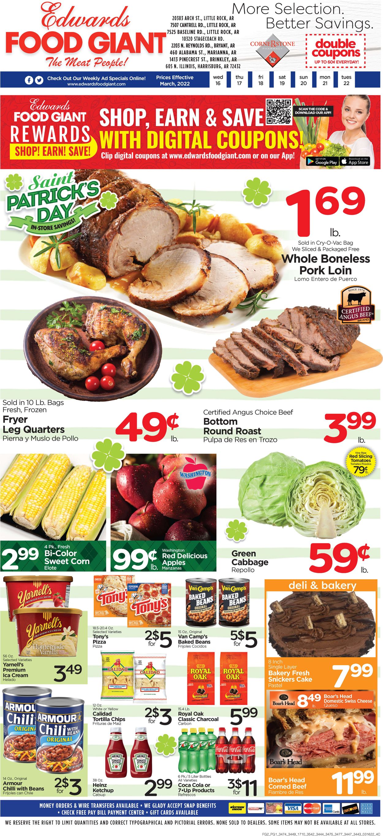 Edwards Food Giant Weekly Ad Circular - valid 03/16-03/22/2022