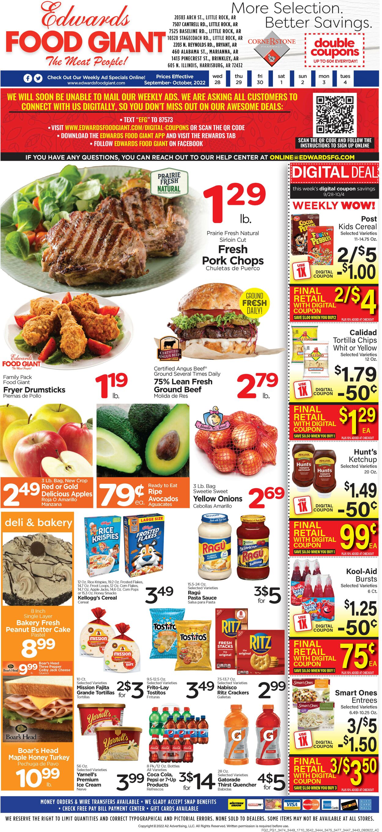 Edwards Food Giant Weekly Ad Circular - valid 09/28-10/04/2022
