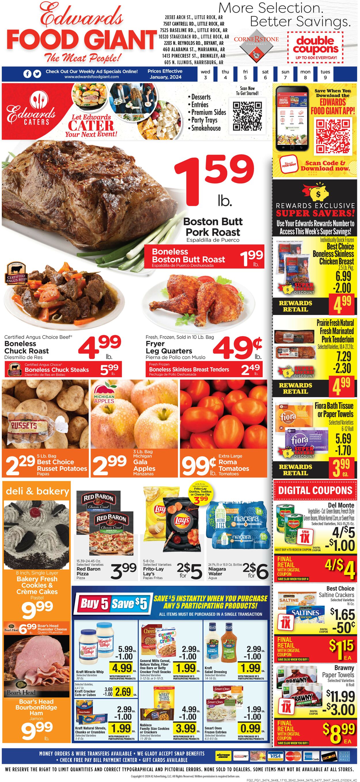 Edwards Food Giant Weekly Ad Circular - valid 01/03-01/09/2024