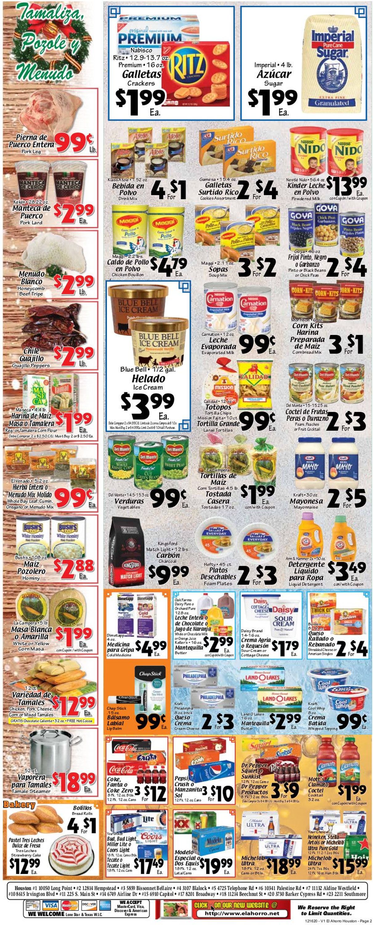 El Ahorro Supermarket Weekly Ad Circular - valid 12/16-12/31/2020 (Page 2)
