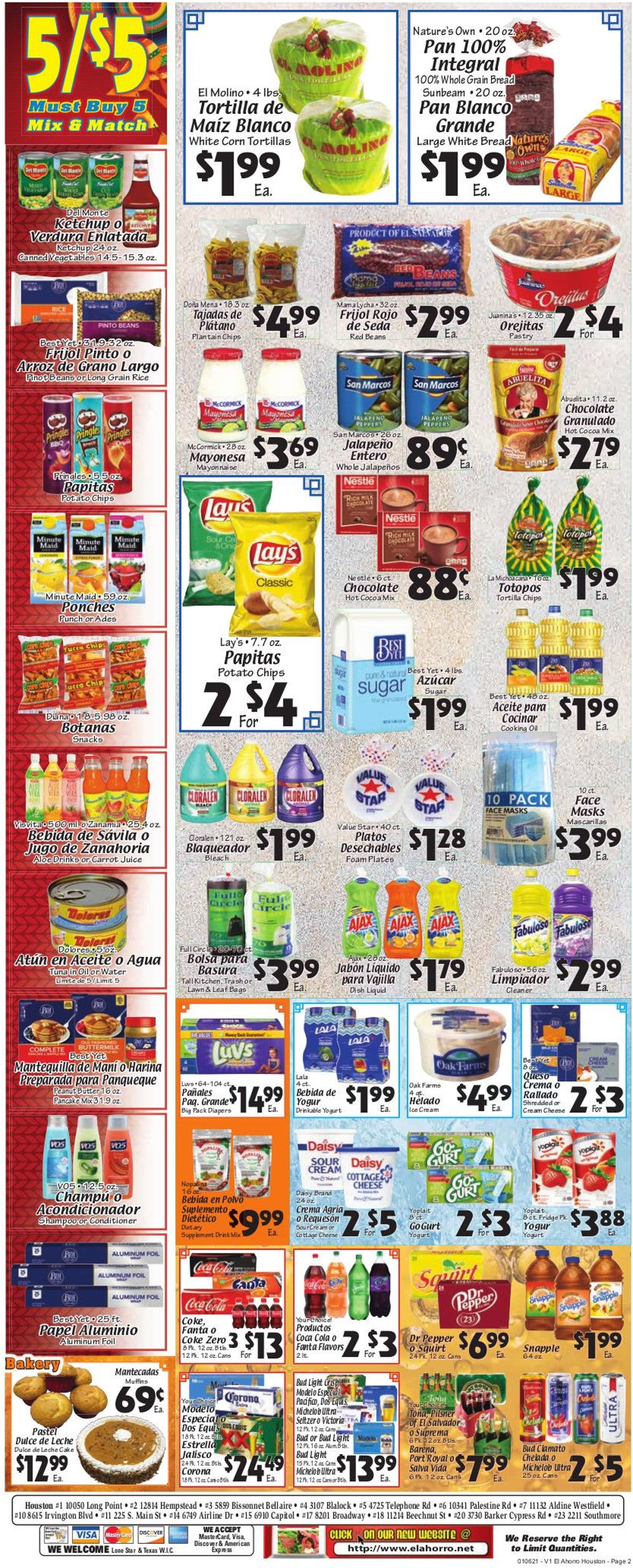 El Ahorro Supermarket Weekly Ad Circular - valid 01/06-01/12/2021 (Page 2)
