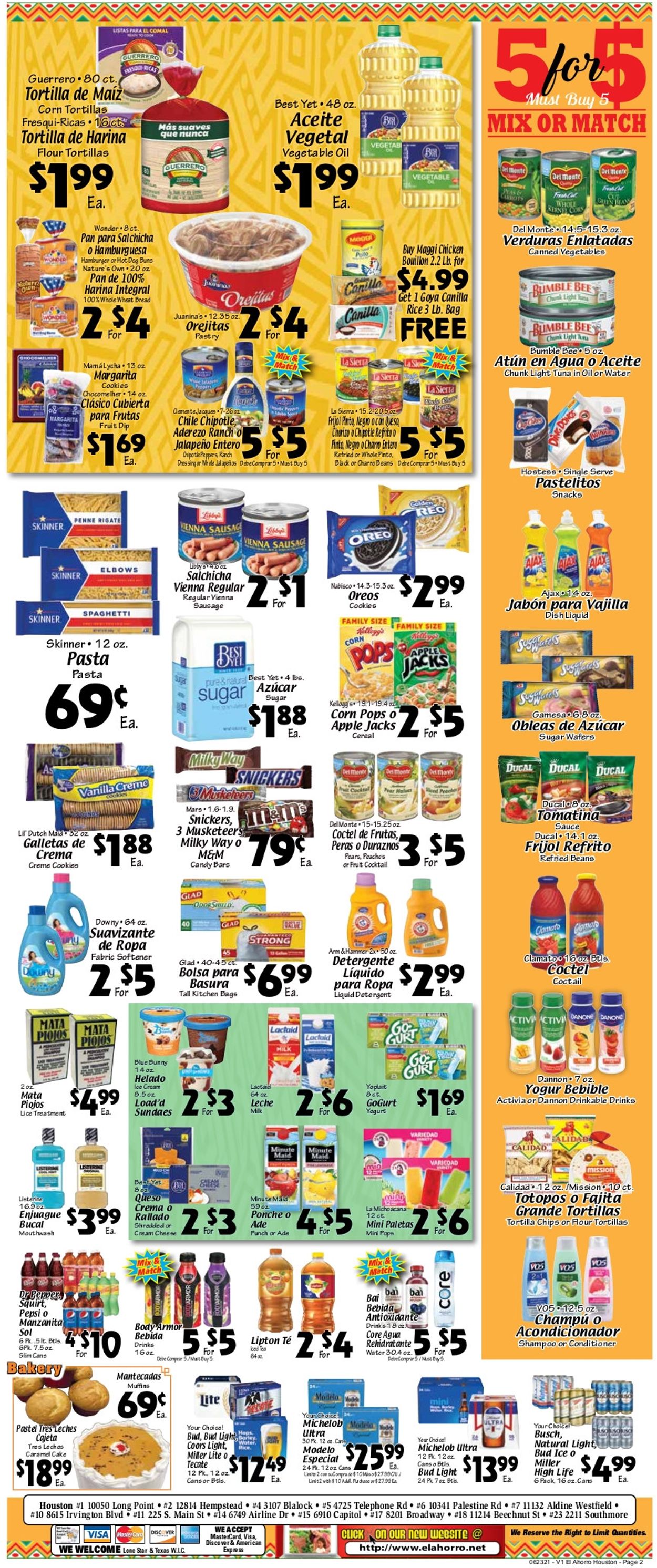 El Ahorro Supermarket Weekly Ad Circular - valid 06/23-06/29/2021 (Page 2)