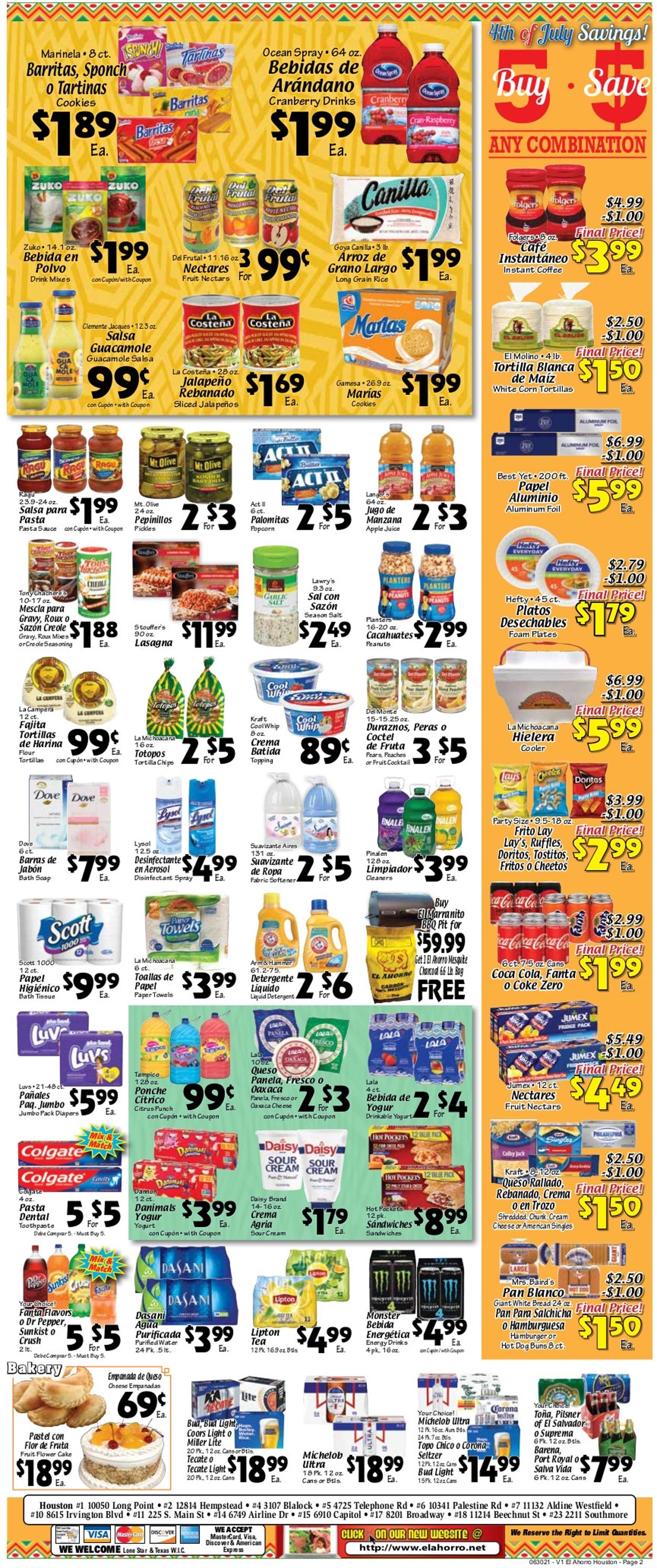 El Ahorro Supermarket Weekly Ad Circular - valid 06/30-07/06/2021 (Page 2)