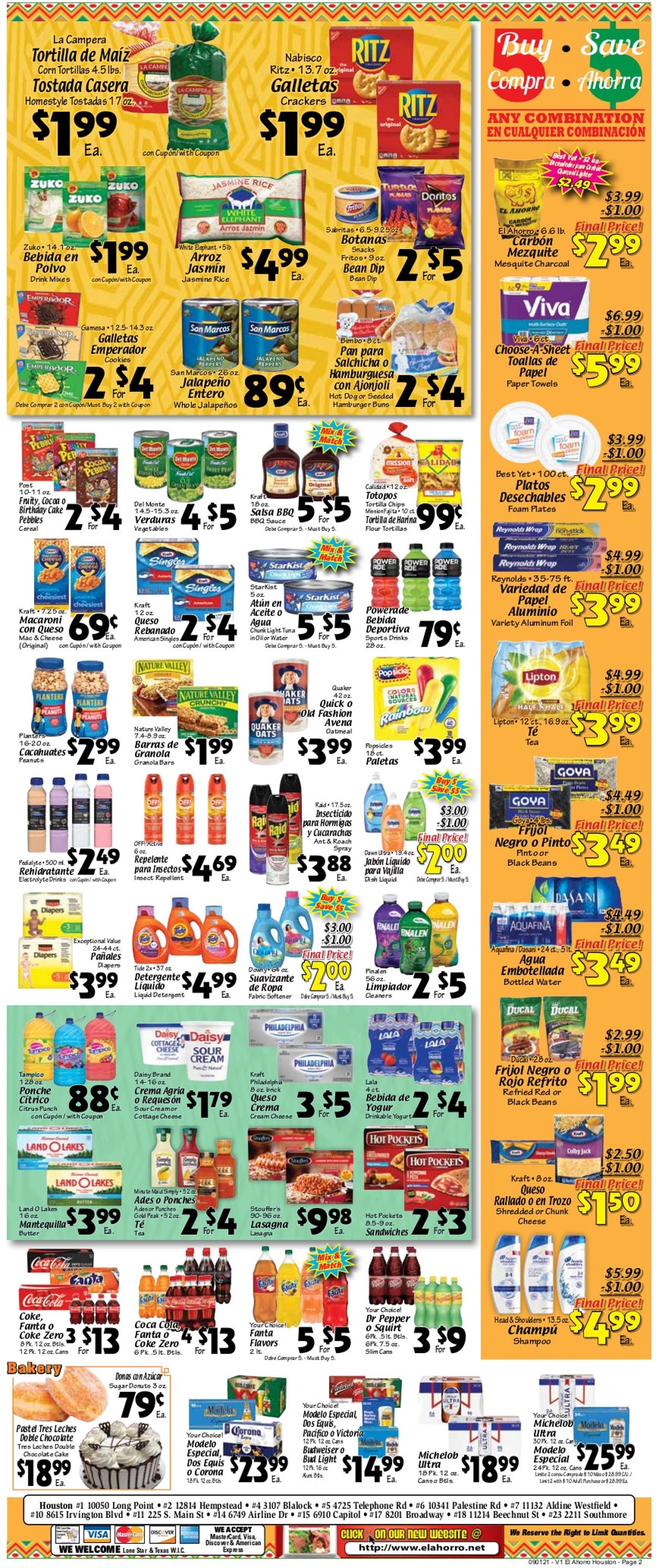 El Ahorro Supermarket Weekly Ad Circular - valid 09/01-09/07/2021 (Page 2)