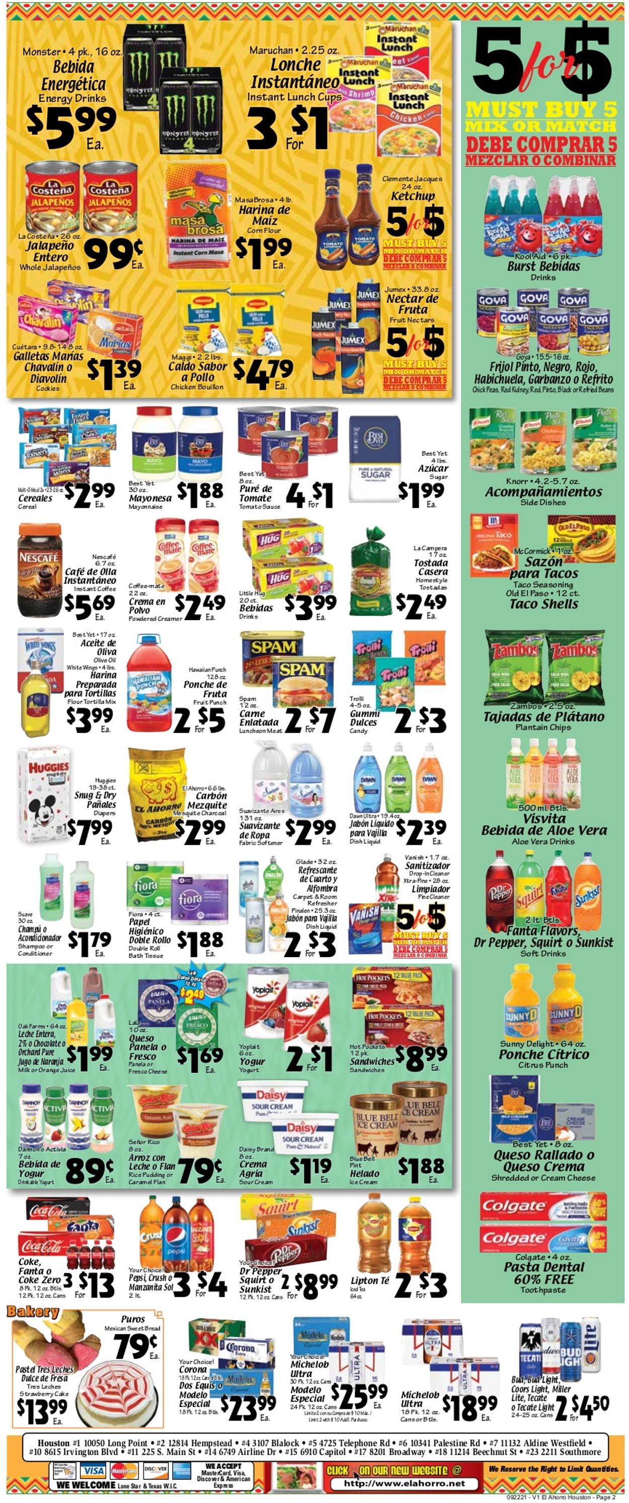El Ahorro Supermarket Weekly Ad Circular - valid 09/22-09/28/2021 (Page 2)