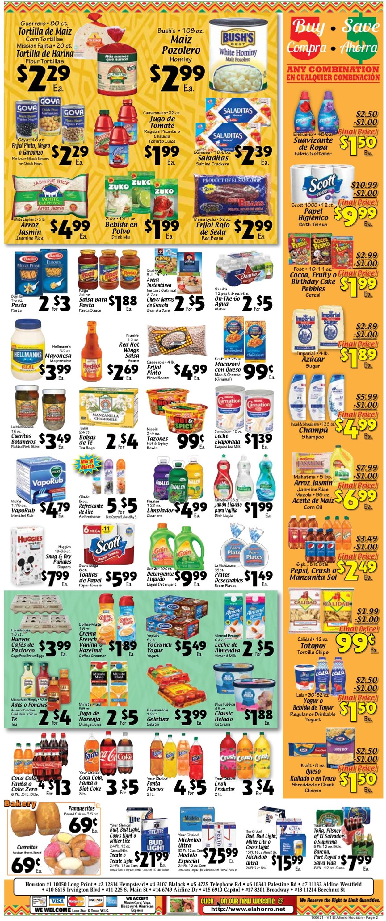 El Ahorro Supermarket Weekly Ad Circular - valid 10/06-10/12/2021 (Page 2)