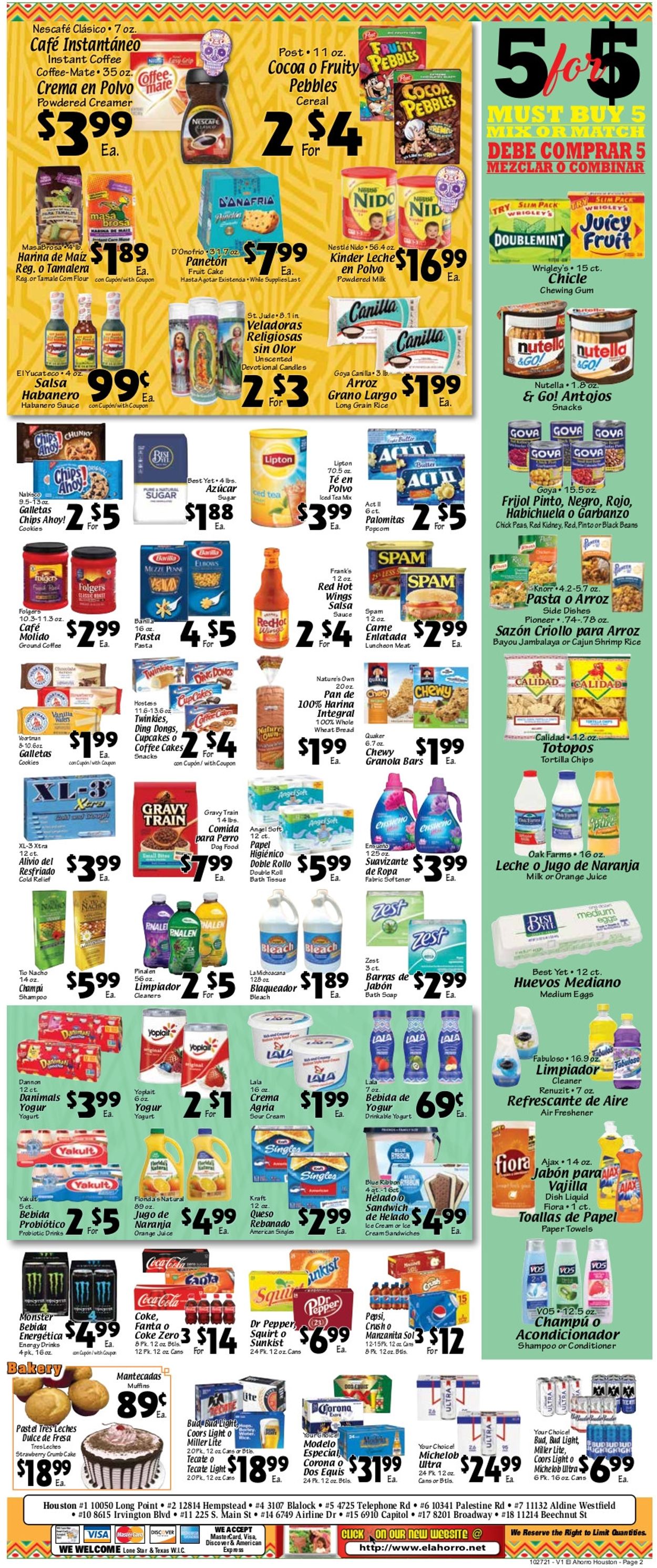 El Ahorro Supermarket Weekly Ad Circular - valid 10/27-11/02/2021 (Page 2)