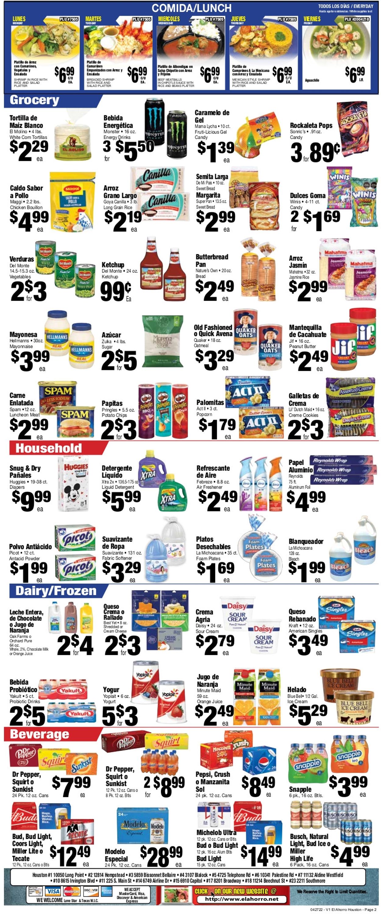 El Ahorro Supermarket Weekly Ad Circular - valid 04/27-05/03/2022 (Page 2)