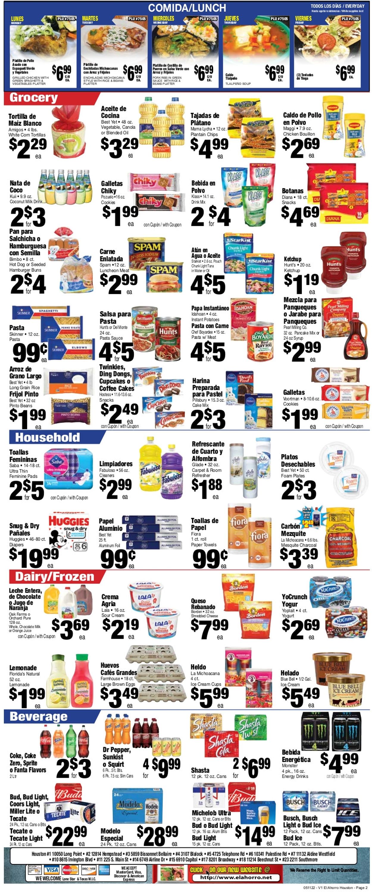El Ahorro Supermarket Weekly Ad Circular - valid 05/11-05/17/2022 (Page 2)