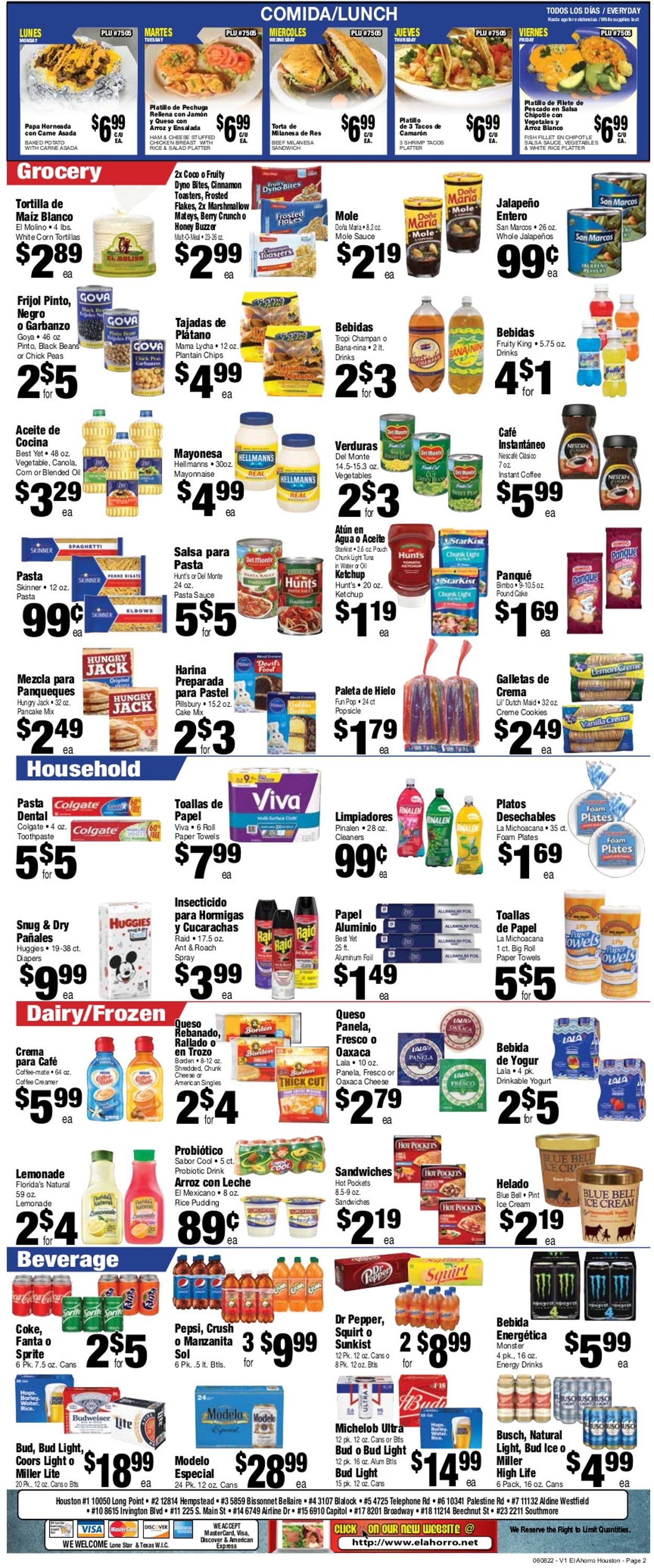 El Ahorro Supermarket Weekly Ad Circular - valid 06/08-06/14/2022 (Page 2)