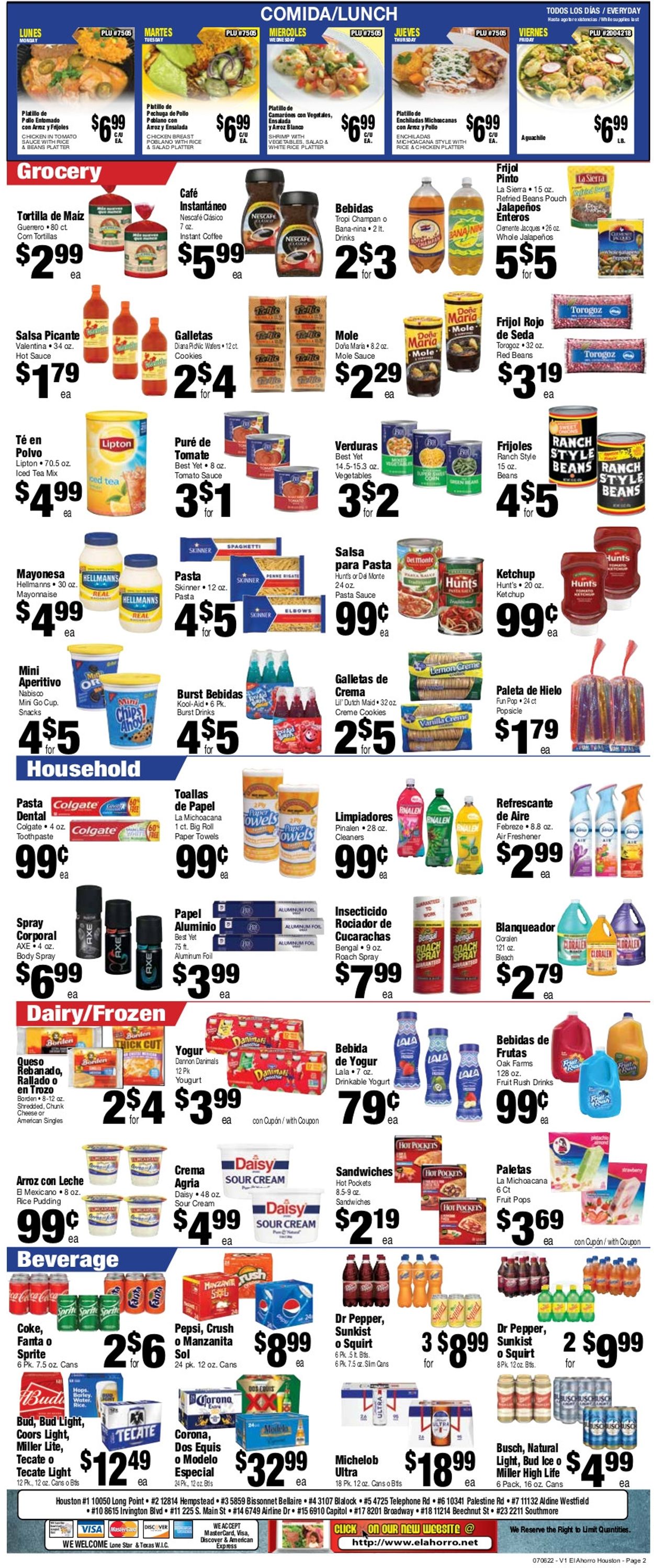 El Ahorro Supermarket Weekly Ad Circular - valid 07/06-07/12/2022 (Page 2)