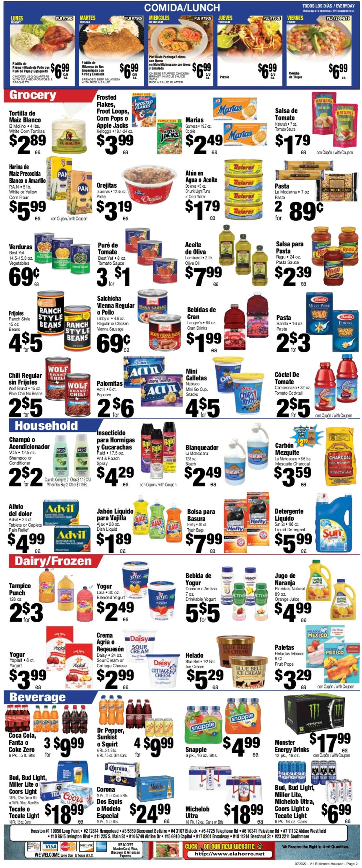 El Ahorro Supermarket Weekly Ad Circular - valid 07/20-07/26/2022 (Page 2)