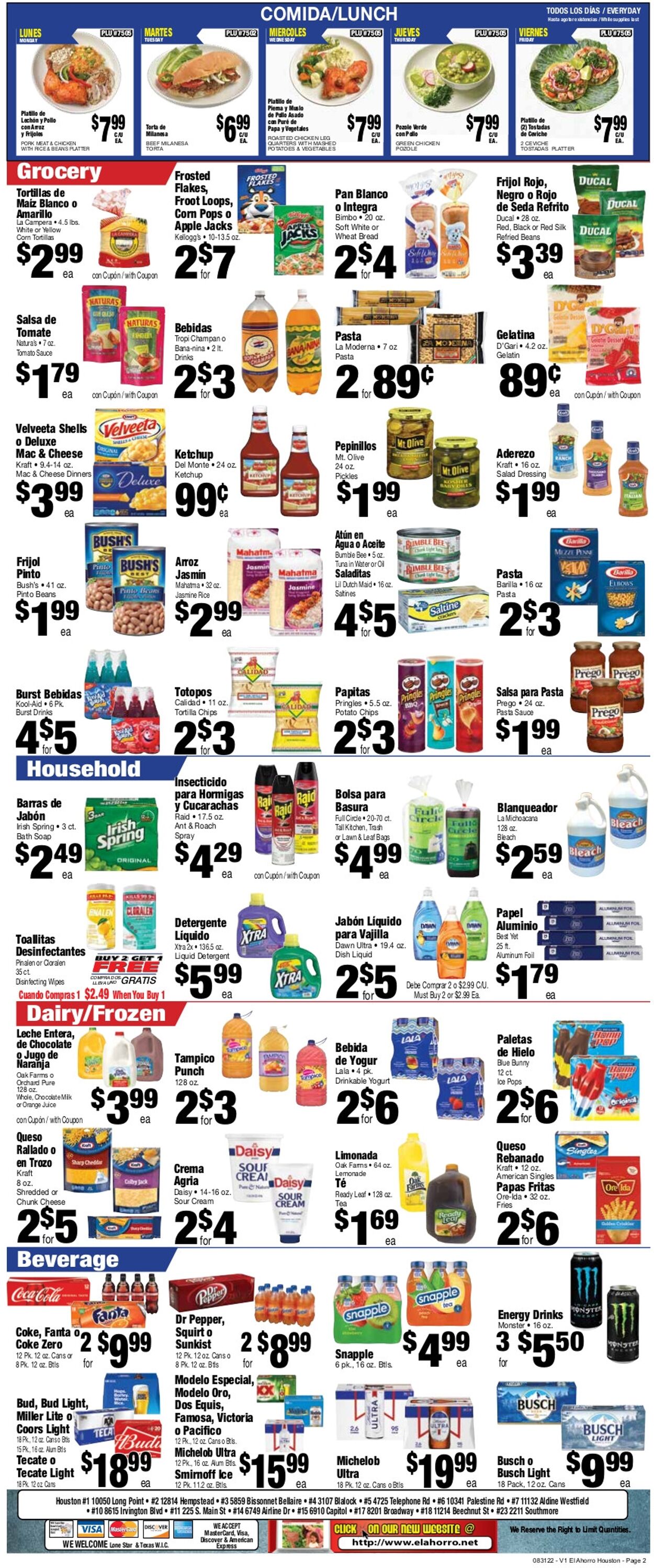 El Ahorro Supermarket Weekly Ad Circular - valid 08/31-09/06/2022 (Page 2)