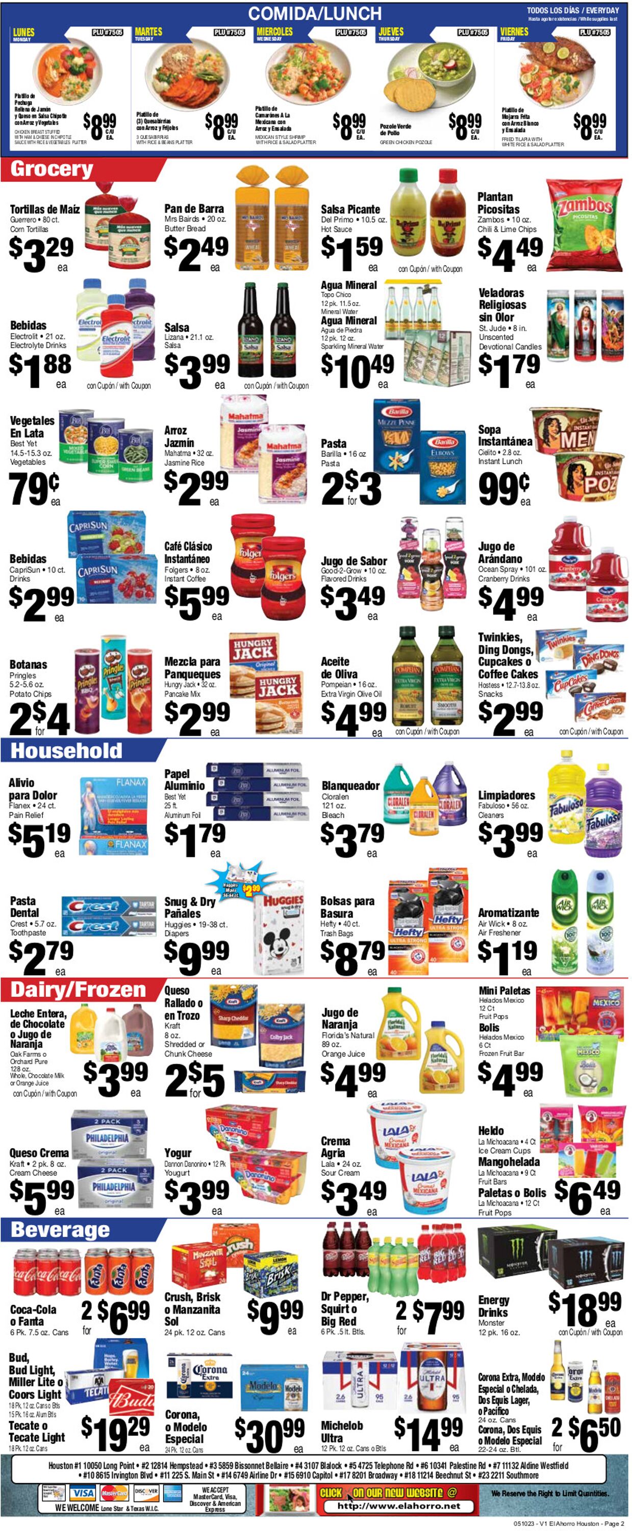 El Ahorro Supermarket Weekly Ad Circular - valid 05/10-05/16/2023 (Page 2)