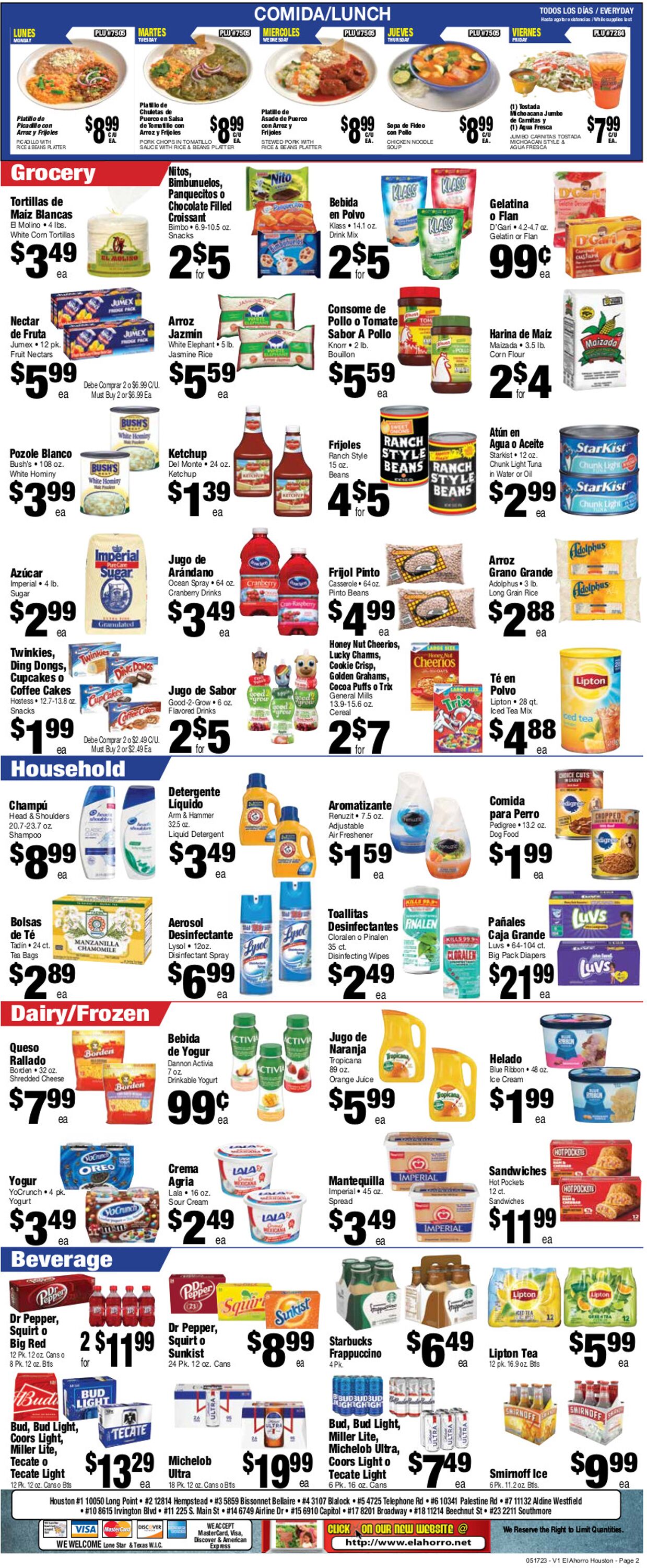 El Ahorro Supermarket Weekly Ad Circular - valid 05/17-05/23/2023 (Page 2)