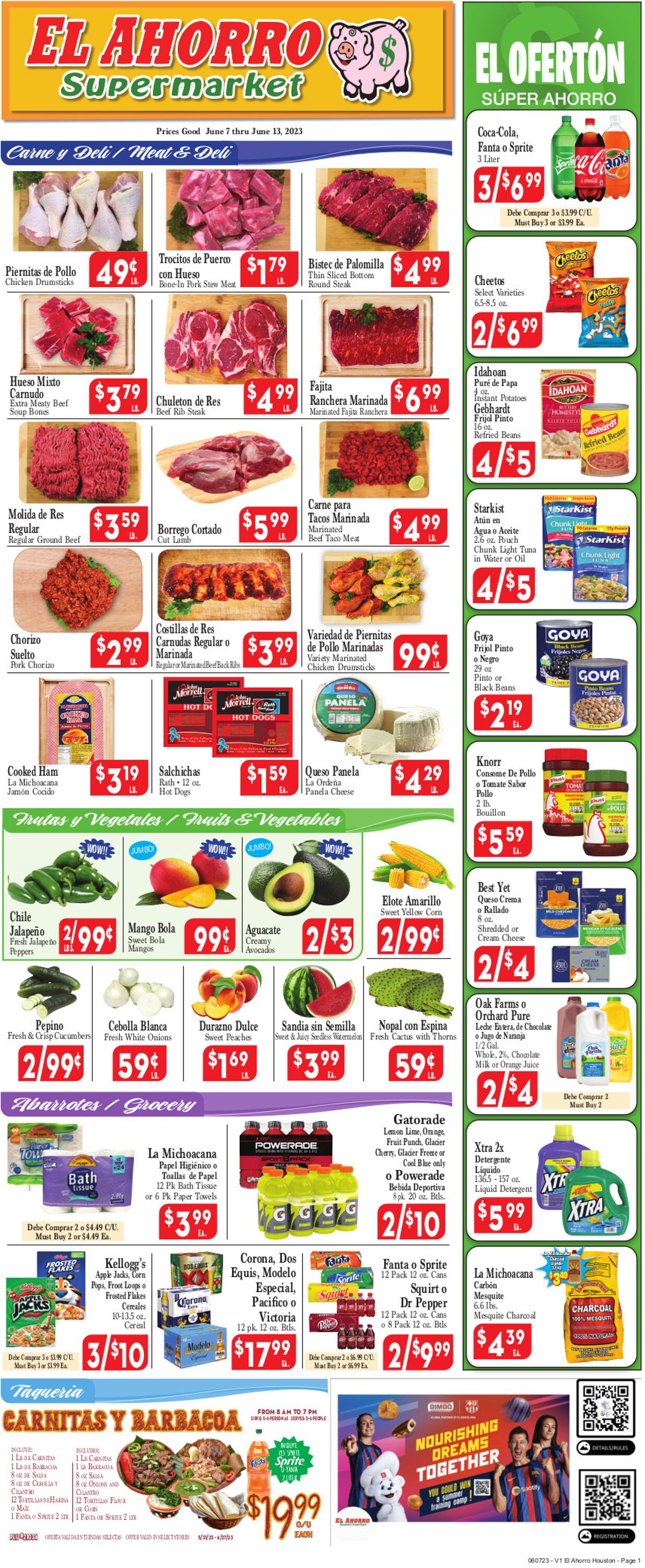 El Ahorro Supermarket Weekly Ad Circular - valid 06/07-06/13/2023