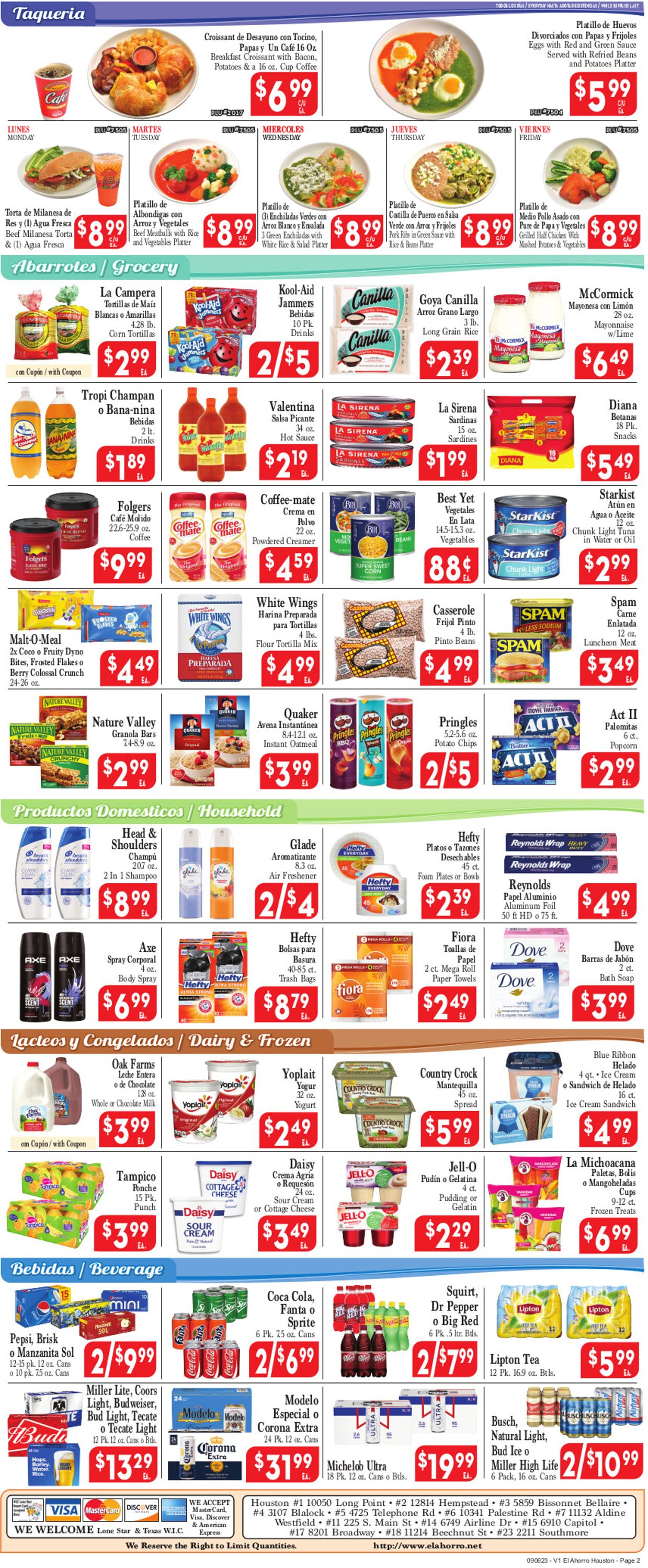 El Ahorro Supermarket Weekly Ad Circular - valid 09/06-09/13/2023 (Page 2)