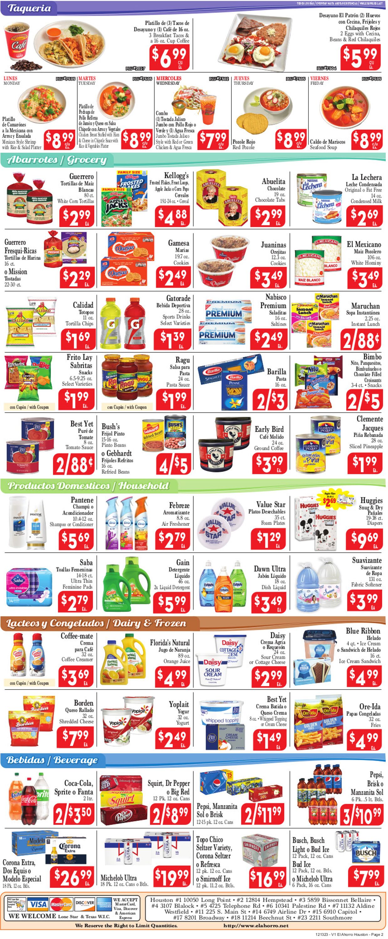 El Ahorro Supermarket Weekly Ad Circular - valid 12/13-12/20/2023 (Page 2)