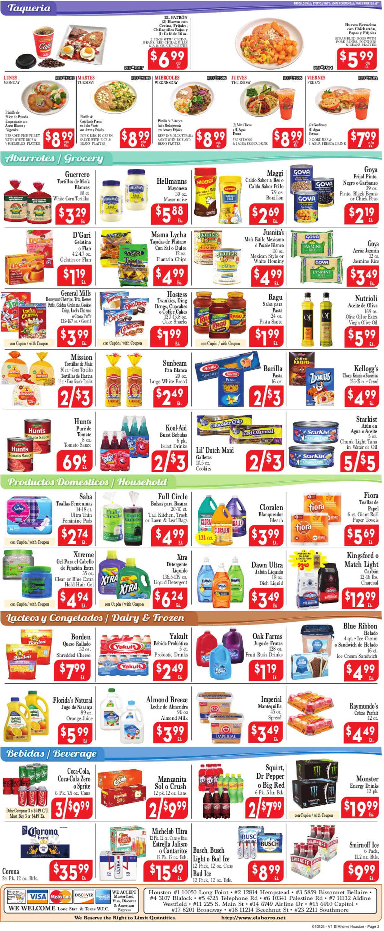 El Ahorro Supermarket Weekly Ad Circular - valid 05/08-05/15/2024 (Page 2)