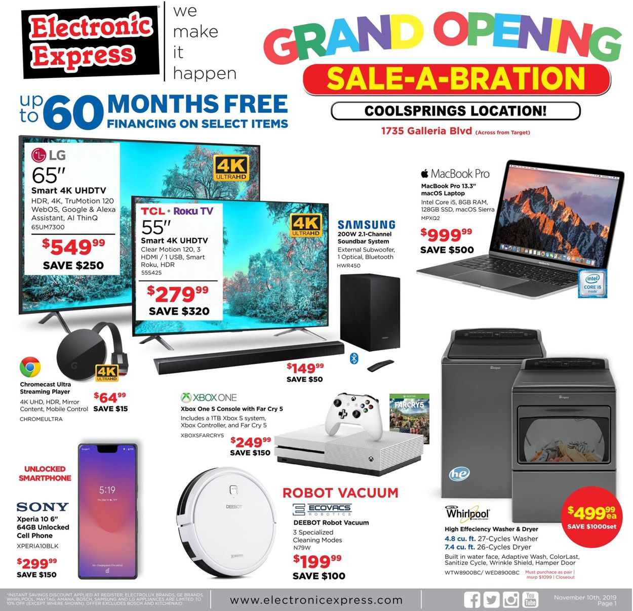 Electronic Express Weekly Ad Circular - valid 11/10-11/16/2019