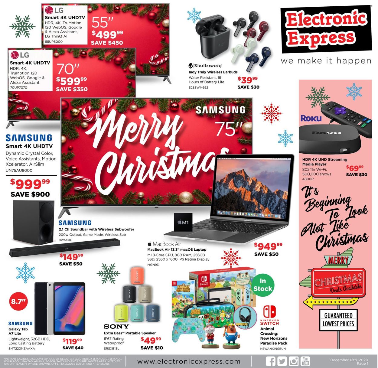 Electronic Express CHRISTMAS 2021 Weekly Ad Circular - valid 12/12-12/18/2021