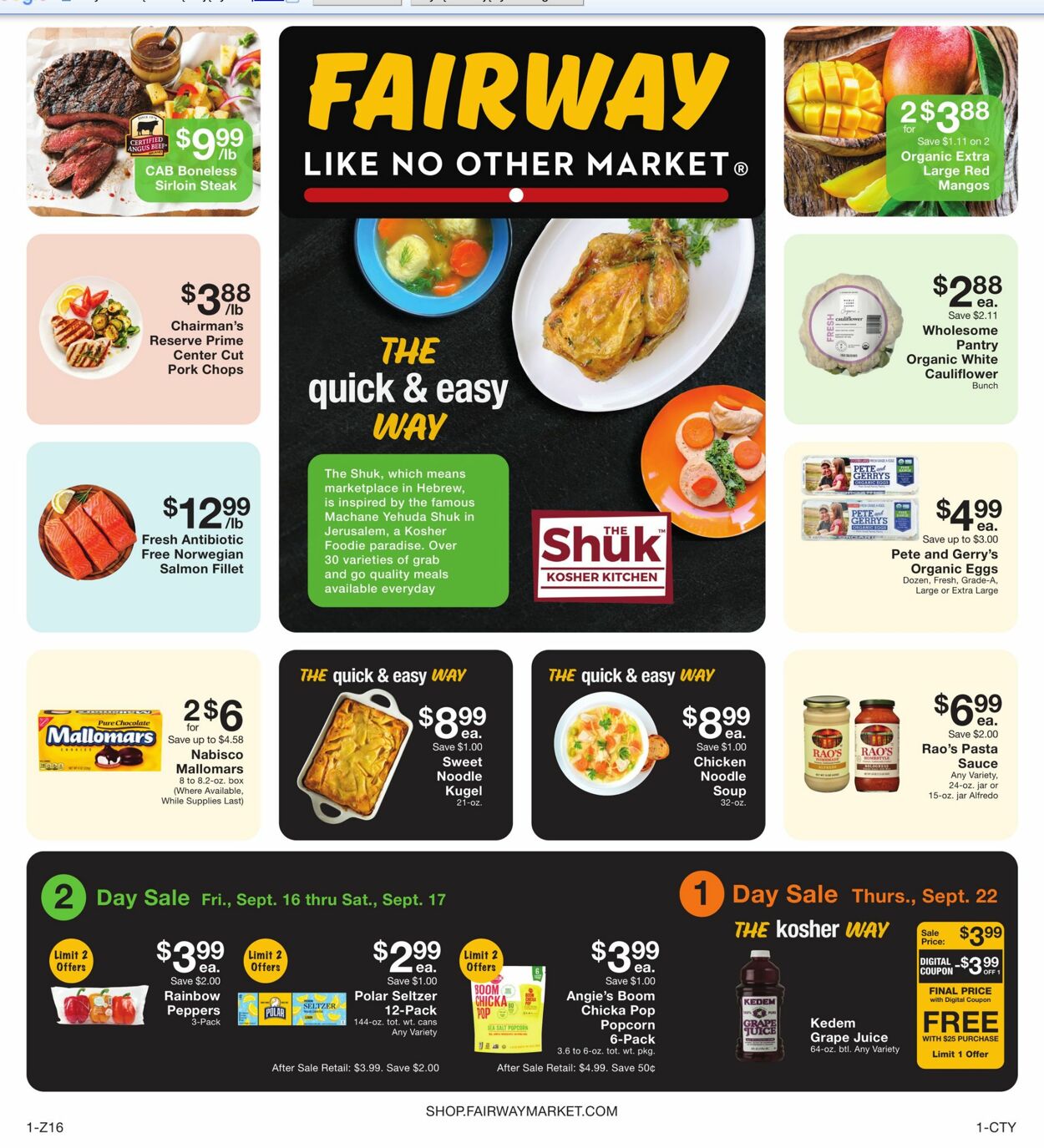 Fairway Market Weekly Ad Circular - valid 09/16-09/22/2022