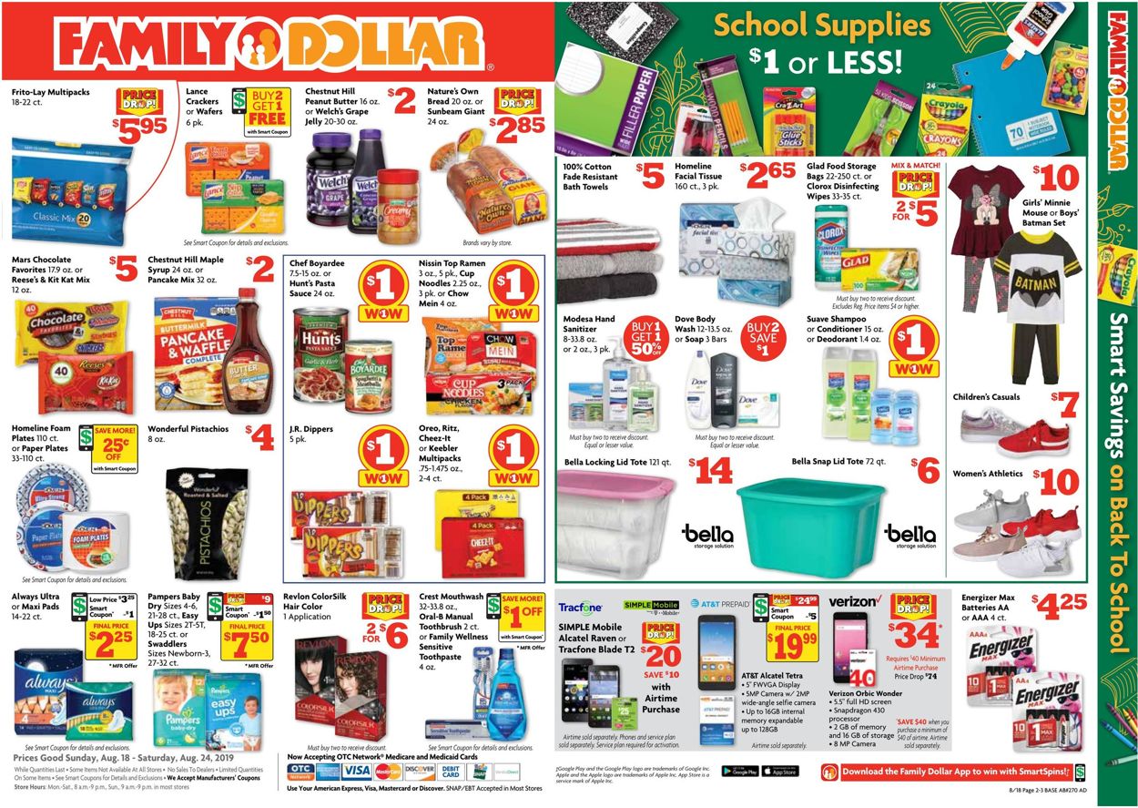 Family Dollar Weekly Ad Circular - valid 08/18-08/24/2019 (Page 3)