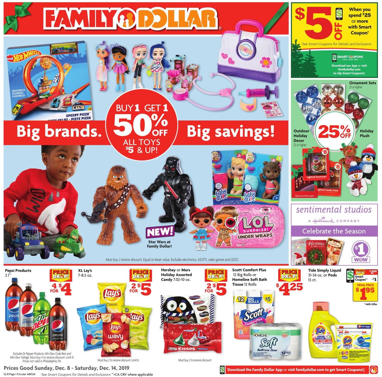 Family Dollar Weekly Ad Circular - valid 12/08-12/14/2019