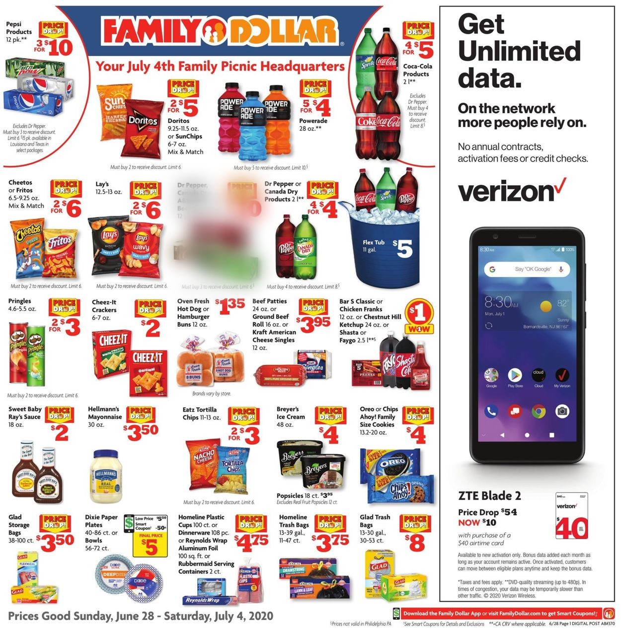 Family Dollar Weekly Ad Circular - valid 06/28-07/04/2020