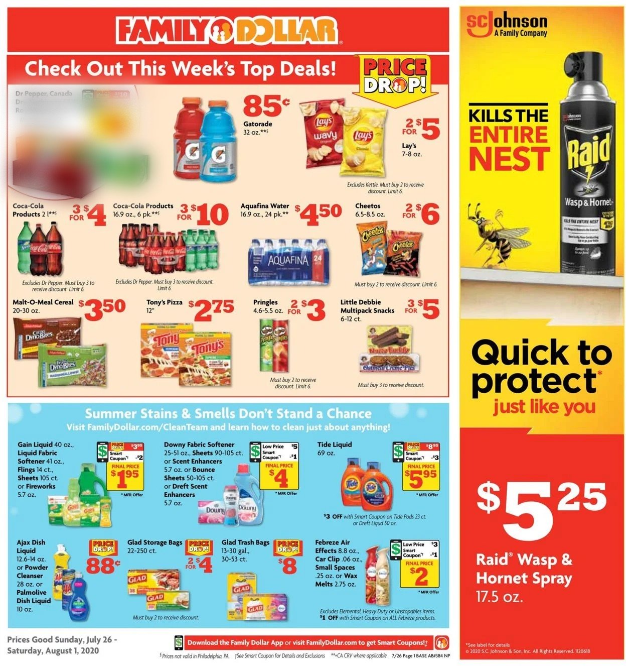 Family Dollar Weekly Ad Circular - valid 07/26-08/01/2020