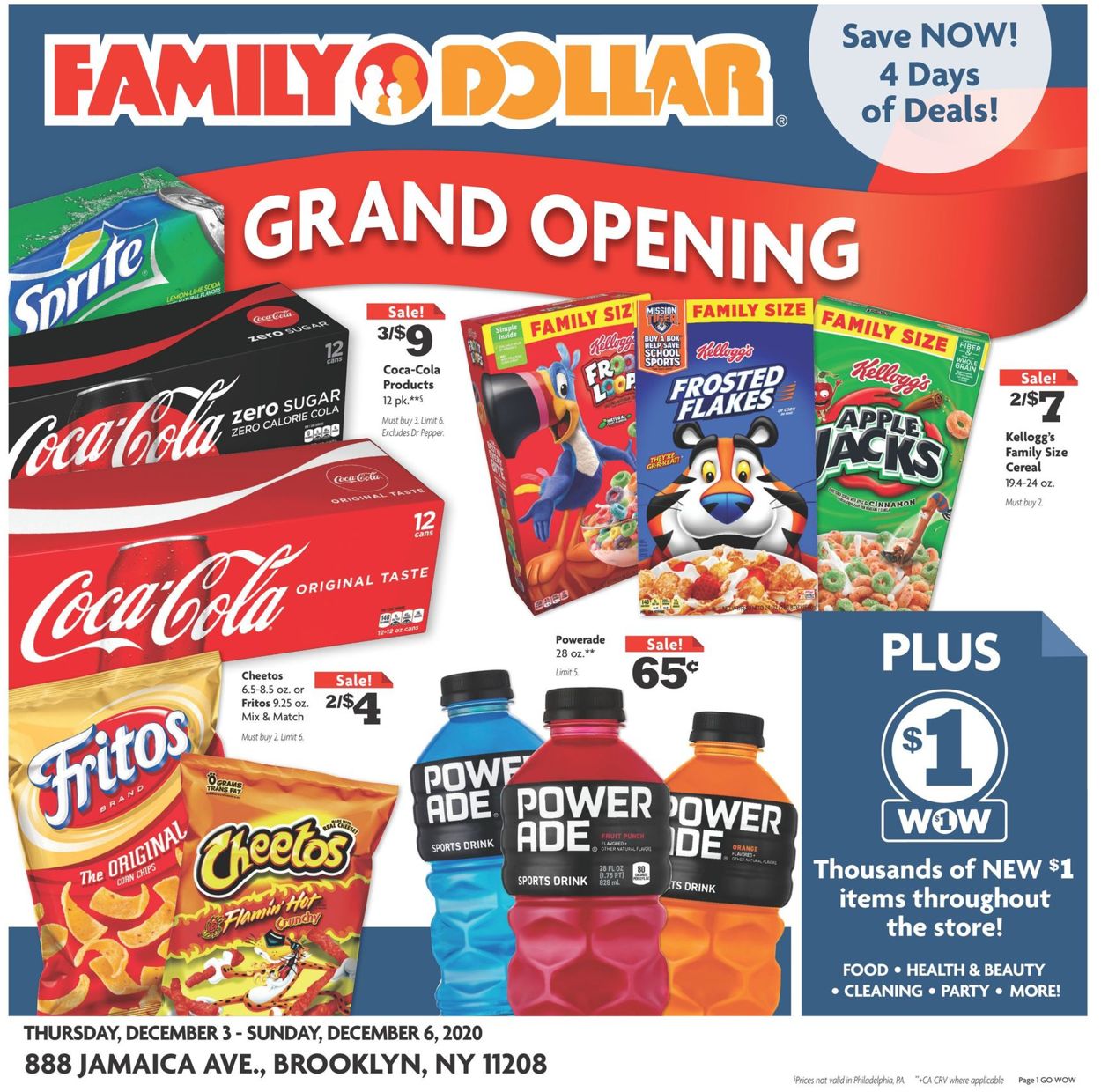 Family Dollar Weekly Ad Circular - valid 12/03-12/06/2020
