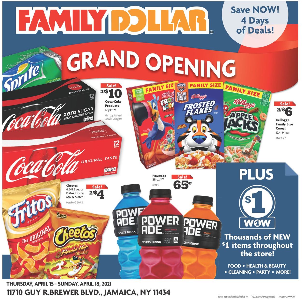 Family Dollar Weekly Ad Circular - valid 04/15-04/18/2021