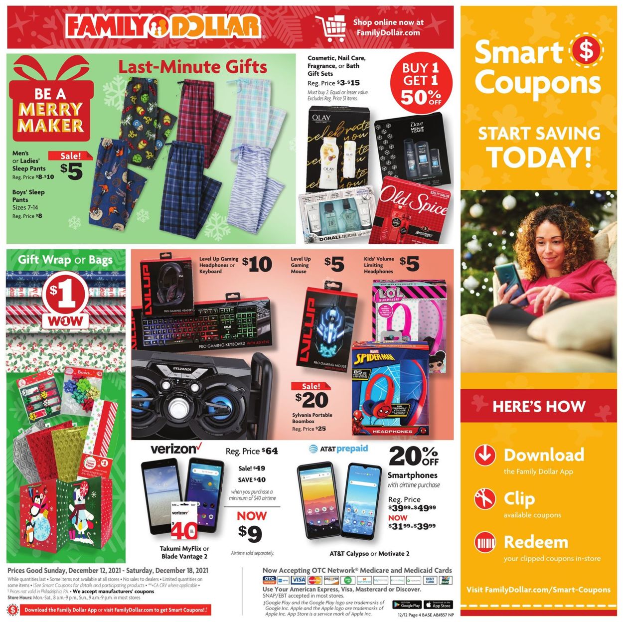 Family Dollar HOLIDAY AD 2021 Weekly Ad Circular - valid 12/12-12/18/2021 (Page 4)