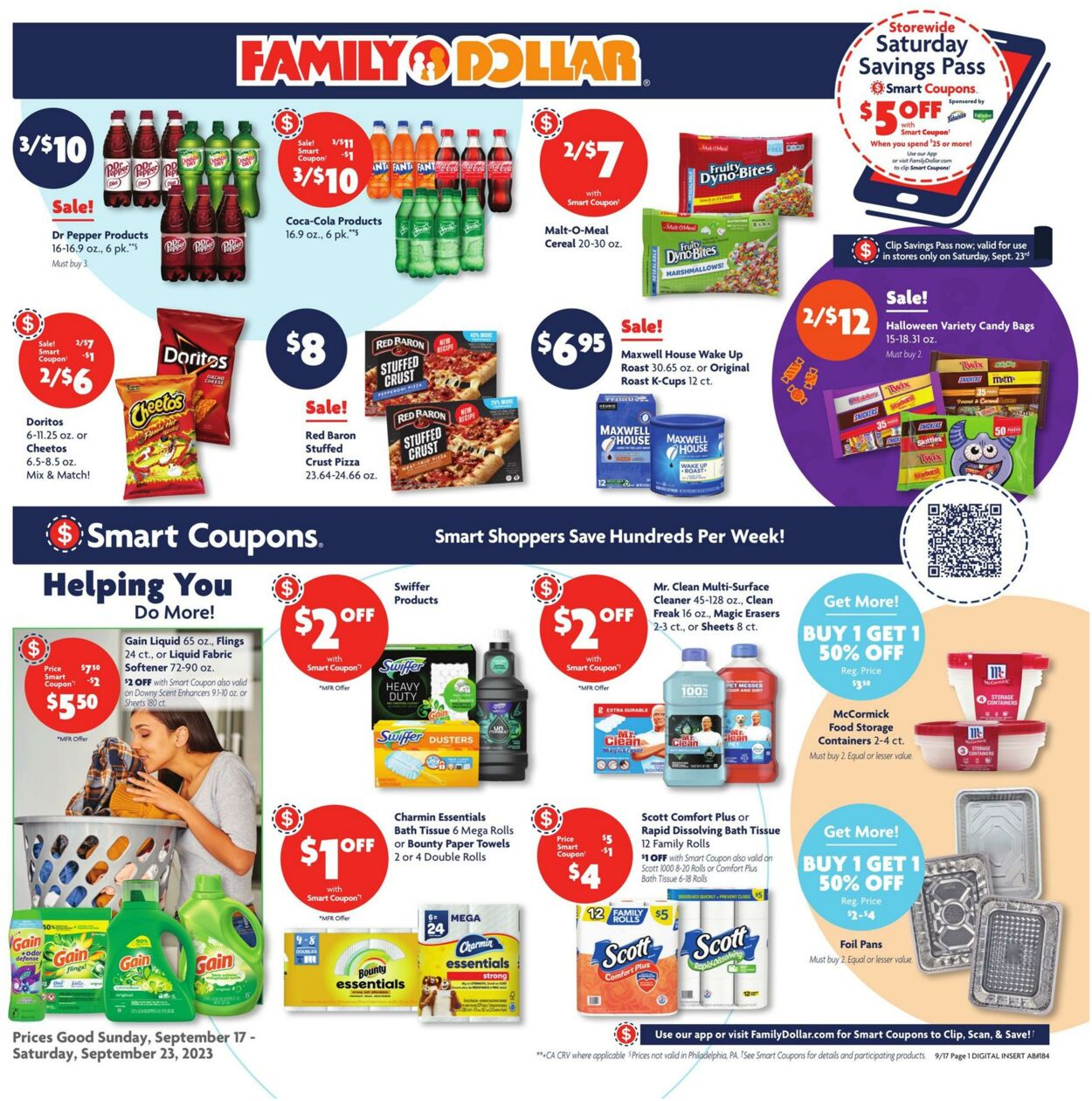 Family Dollar Weekly Ad Circular - valid 09/17-09/23/2023