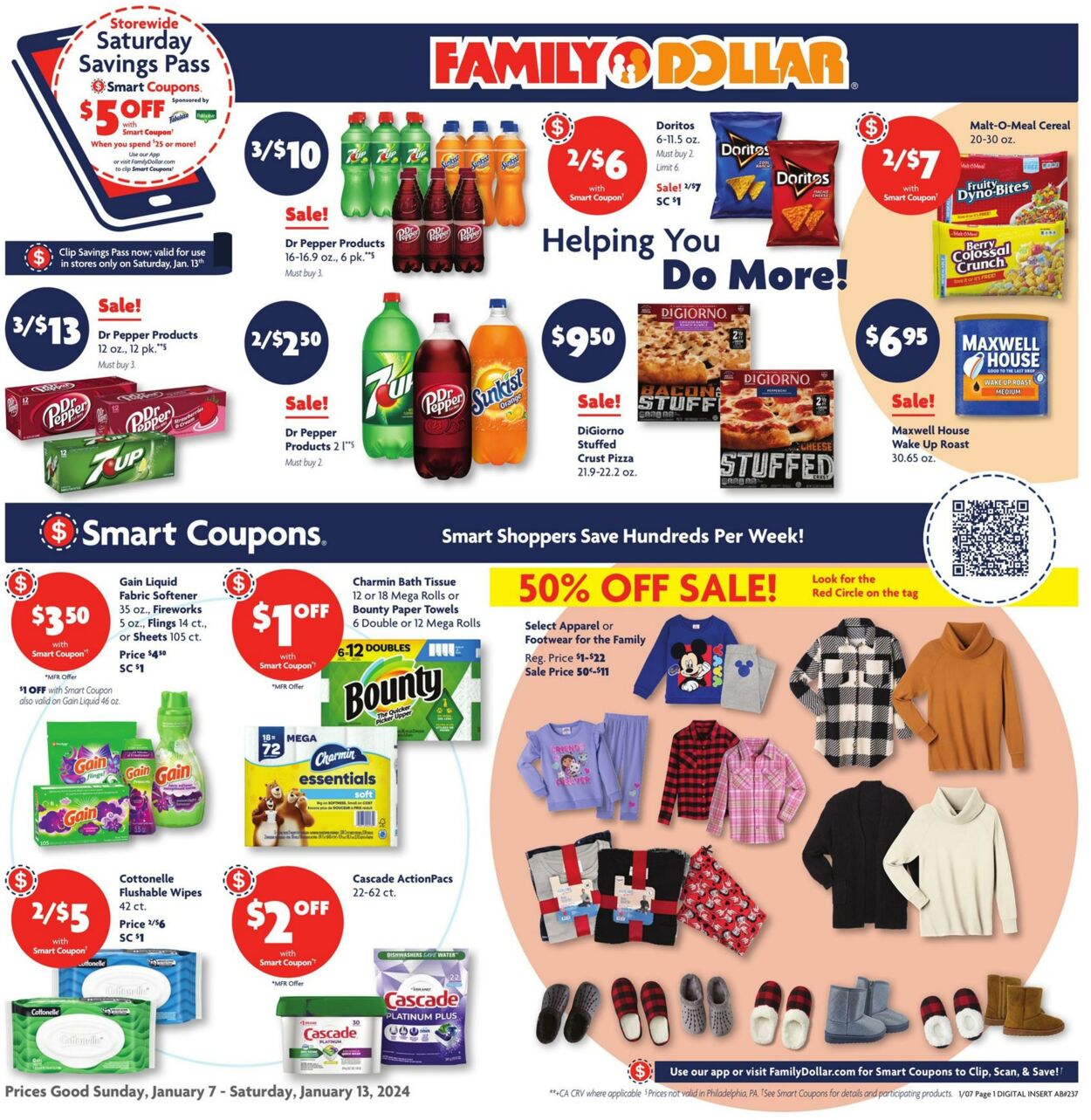 Family Dollar Weekly Ad Circular - valid 01/07-01/13/2024