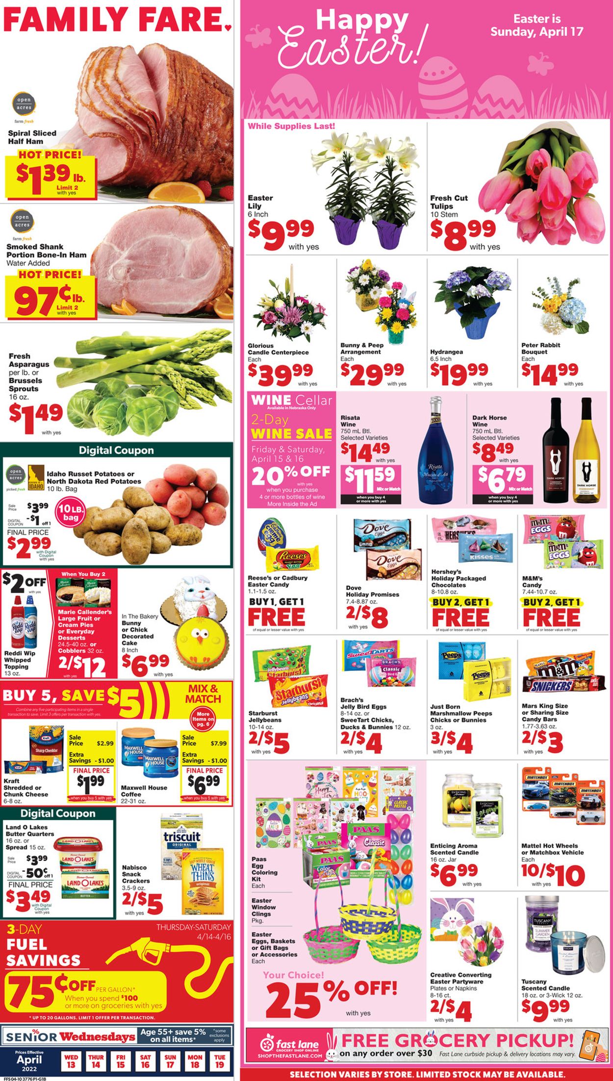 Family Fare EASTER 2022 Weekly Ad Circular - valid 04/13-04/19/2022