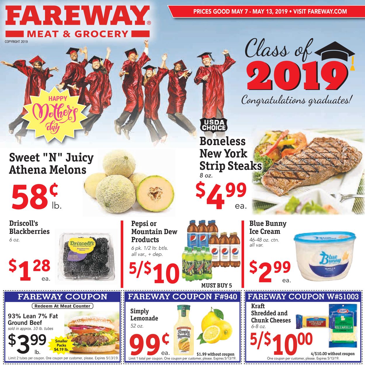 Fareway Weekly Ad Circular - valid 05/07-05/13/2019