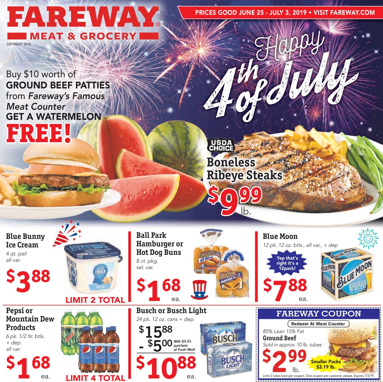 Fareway Weekly Ad Circular - valid 06/25-07/03/2019