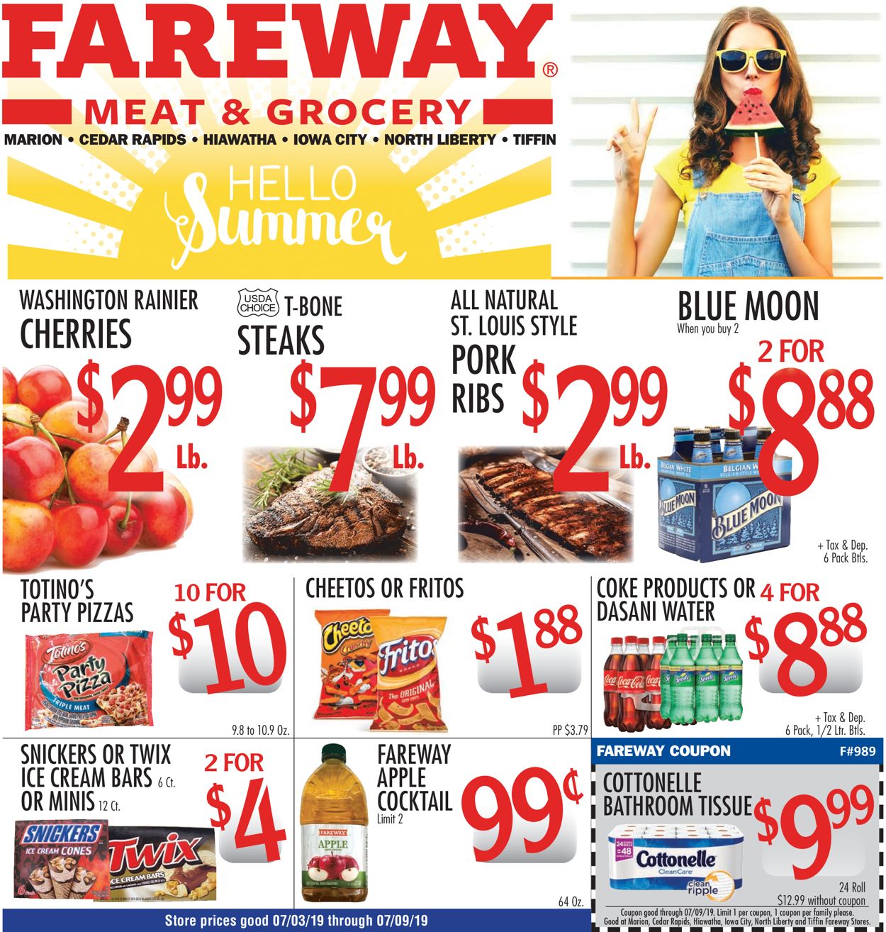 Fareway Weekly Ad Circular - valid 07/03-07/09/2019