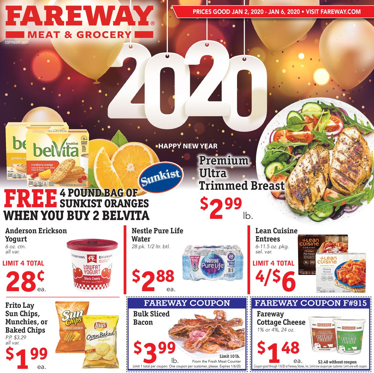 Fareway Weekly Ad Circular - valid 01/01-01/06/2020