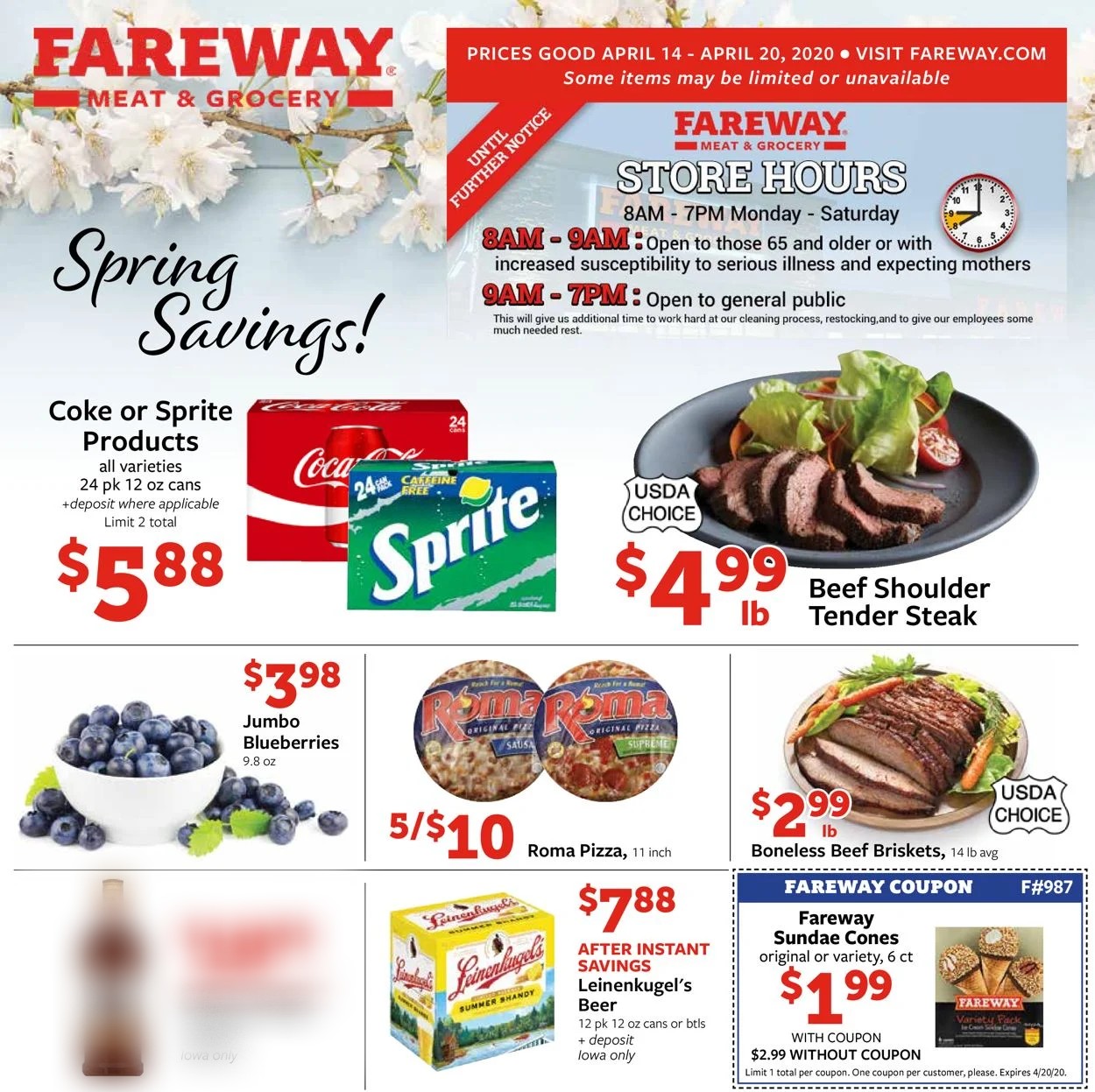Fareway Weekly Ad Circular - valid 04/14-04/20/2020