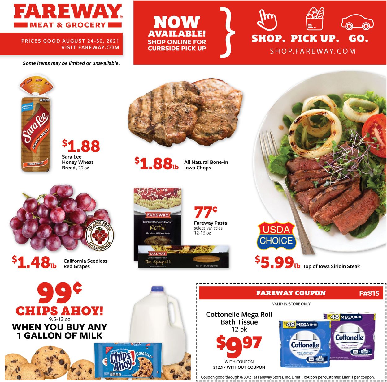 Fareway Weekly Ad Circular - valid 08/24-08/30/2021